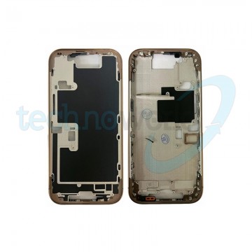 Telaio Centrale iPhone 16 Pro Oro - (Con Flat Tasto Camera)