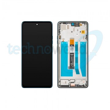 Display Ori. Moto G75 Aqua Blue con Frame