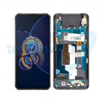 Display Asus Zenfone 8 Flip ZS672KS Galactic Black con Frame - Disassembled
