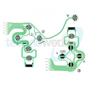 Film Conduttivo Tastiera Controller Flex Cable PlayStation 4 - Slim - Pro