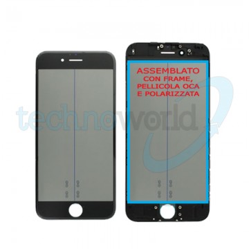 Vetro Display iPhone 6s Nero (Frame,Oca,Polarized)