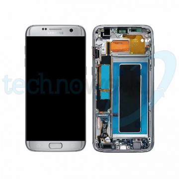 Display Ori. Samsung S7 Edge G935 Silver con Frame