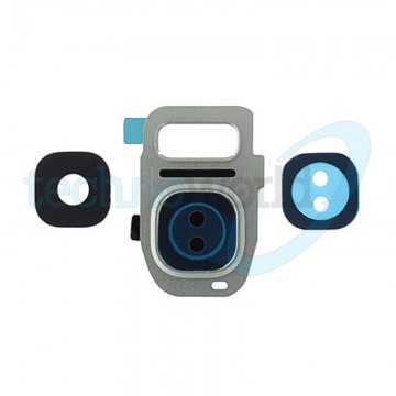 Lente Fotocamera Completa Samsung S7 Silver