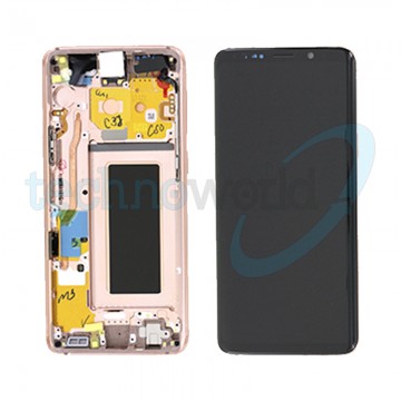 Display Ori. Samsung S9 G960 Gold con Frame