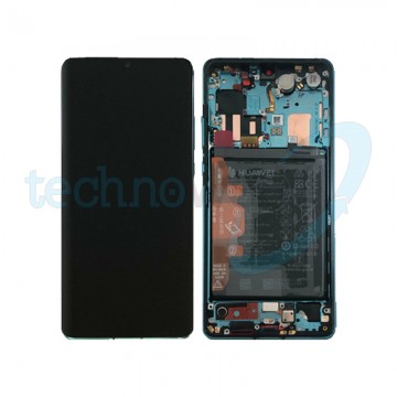 Display Ori. Huawei P30 Pro Aurora Blu con Frame