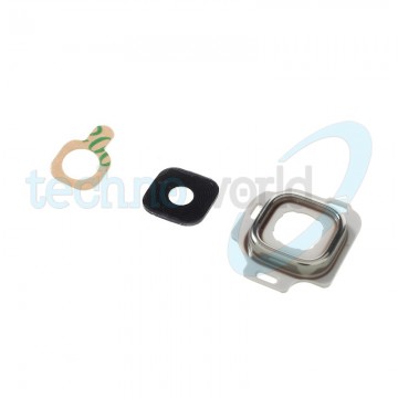 Lente Fotocamera Completa Samsung J3 2016 Bianco