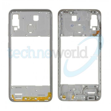 Telaio Posteriore Samsung A30 Bianco