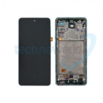 Display Ori. Samsung A72 A725 Blu con Frame