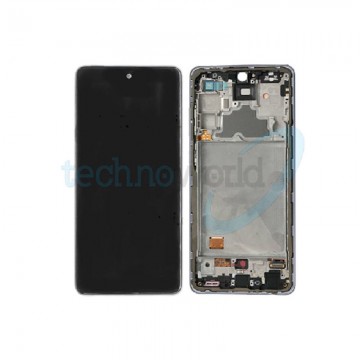 Display Ori. Samsung A72 A725 Bianco con Frame
