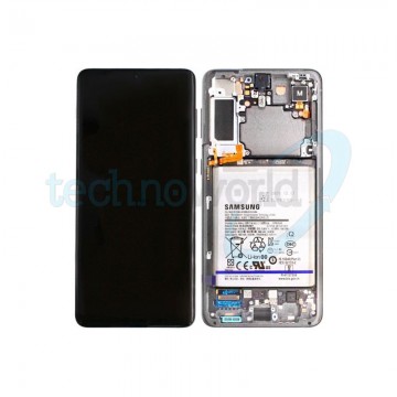 Display Ori. Samsung S21 Plus G996 Phantom Silver con Batteria