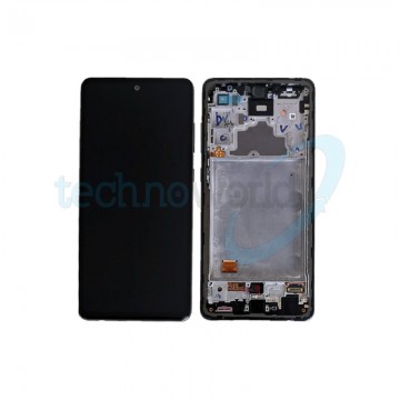 Display Ori. Samsung A72 A725 Nero con Frame