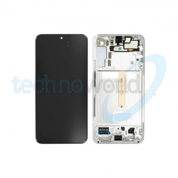 Display Ori. Samsung S22 Plus S906 Bianco / Cream / Sky Blue con Frame