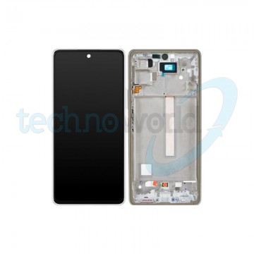 Display Ori. Samsung A53 5G A536 Bianco con Frame