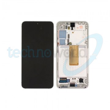 Display Ori. Samsung S23 S911 Cream con Frame