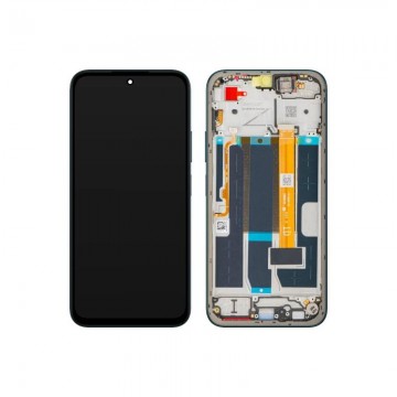 Display Ori. Oppo A6 5G Sapphire Blue / Nero Con Frame